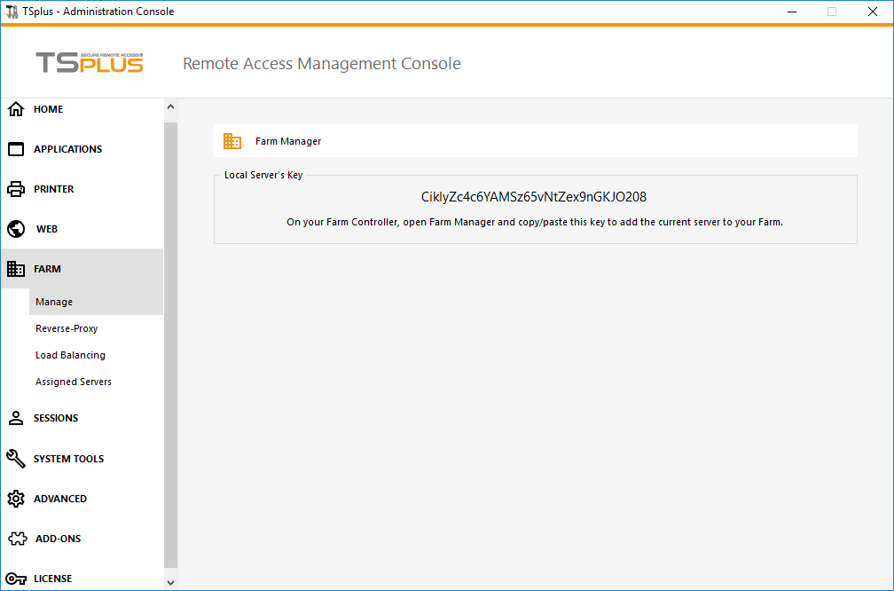 Admin Tool Web Screen