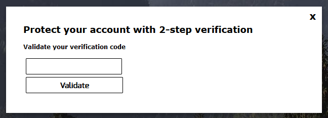 Login Using Two-factor Authentication From Web Portal
