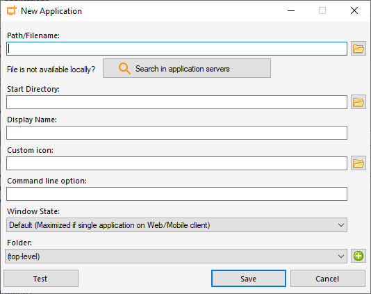AdminTool Applications Add Application Form