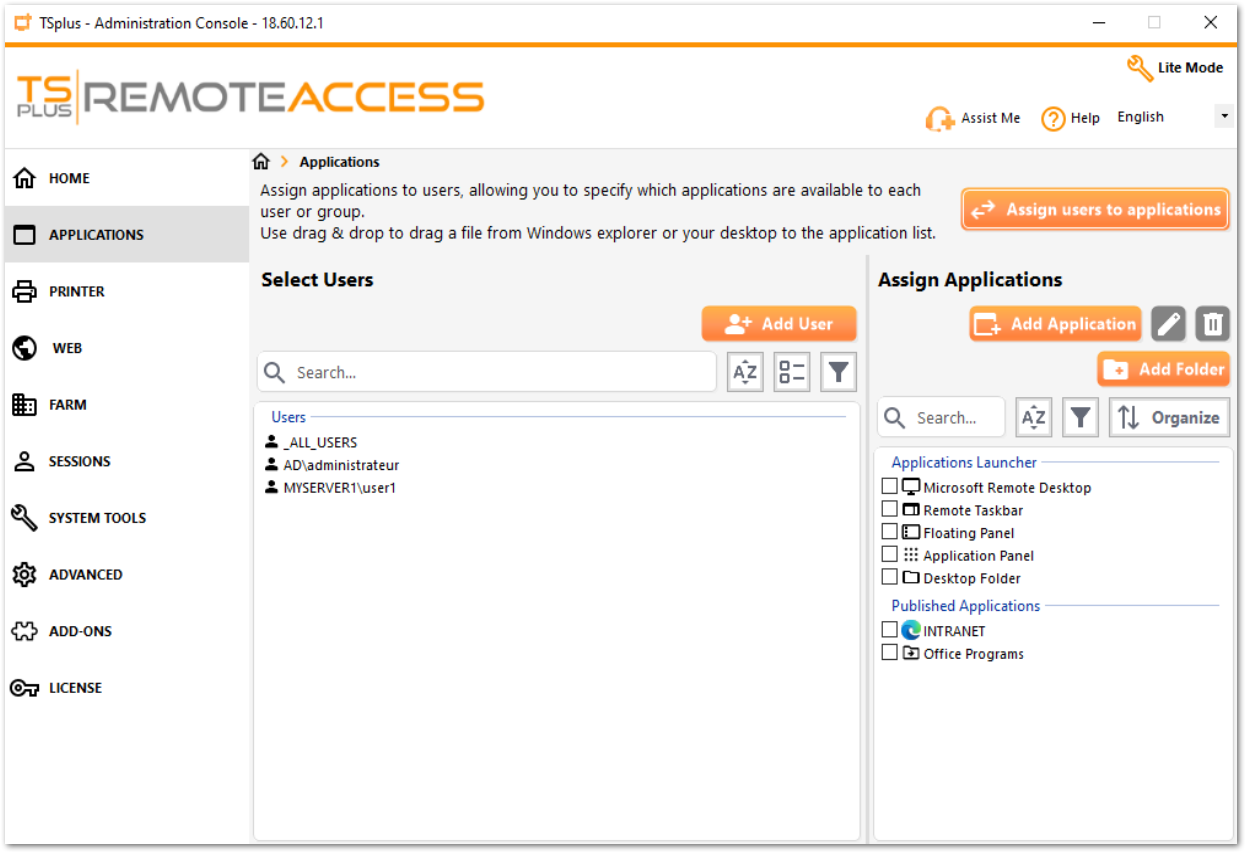 AdminTool Applications Flipped